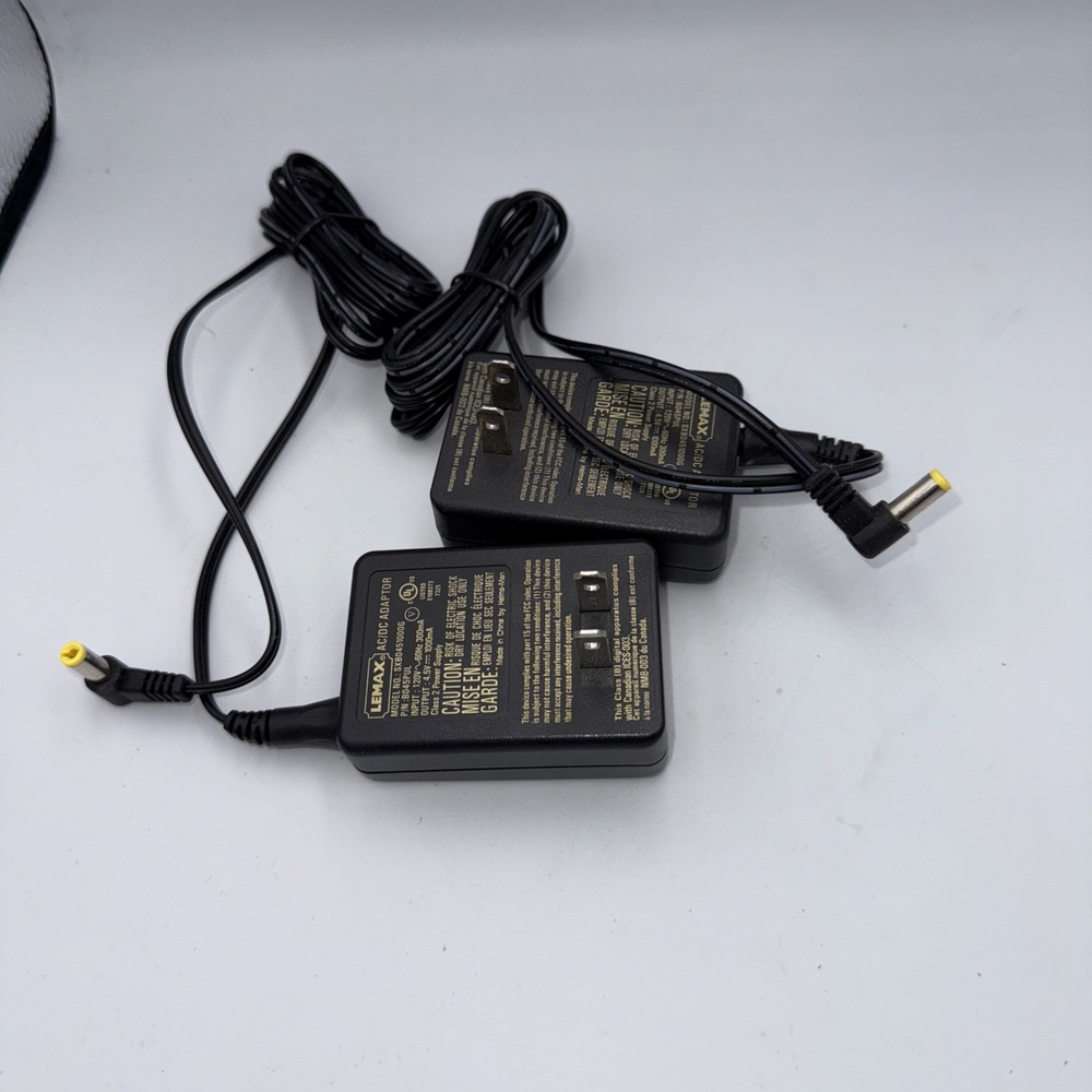 Lemax Model SXB0451000G 120 VAC 60 HZ 3 4.5V 1000 MA‎ Adapter Halloween Lot Of 2